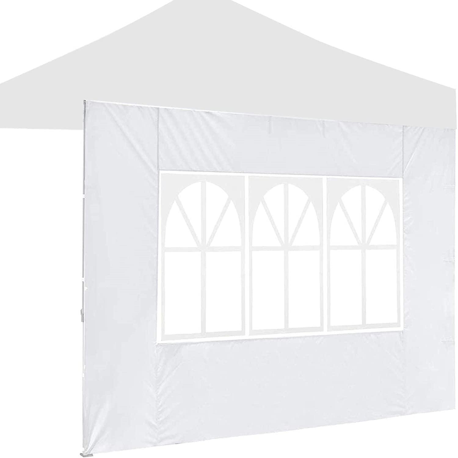 COBIZI Pop Up Canopy Sidewall Instant Canopy Wall 10'X10' with Window - COBIZI