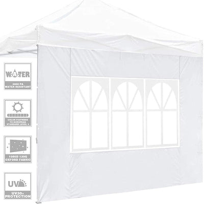 COBIZI Pop Up Canopy Sidewall Instant Canopy Wall 10'X10' with Window - COBIZI