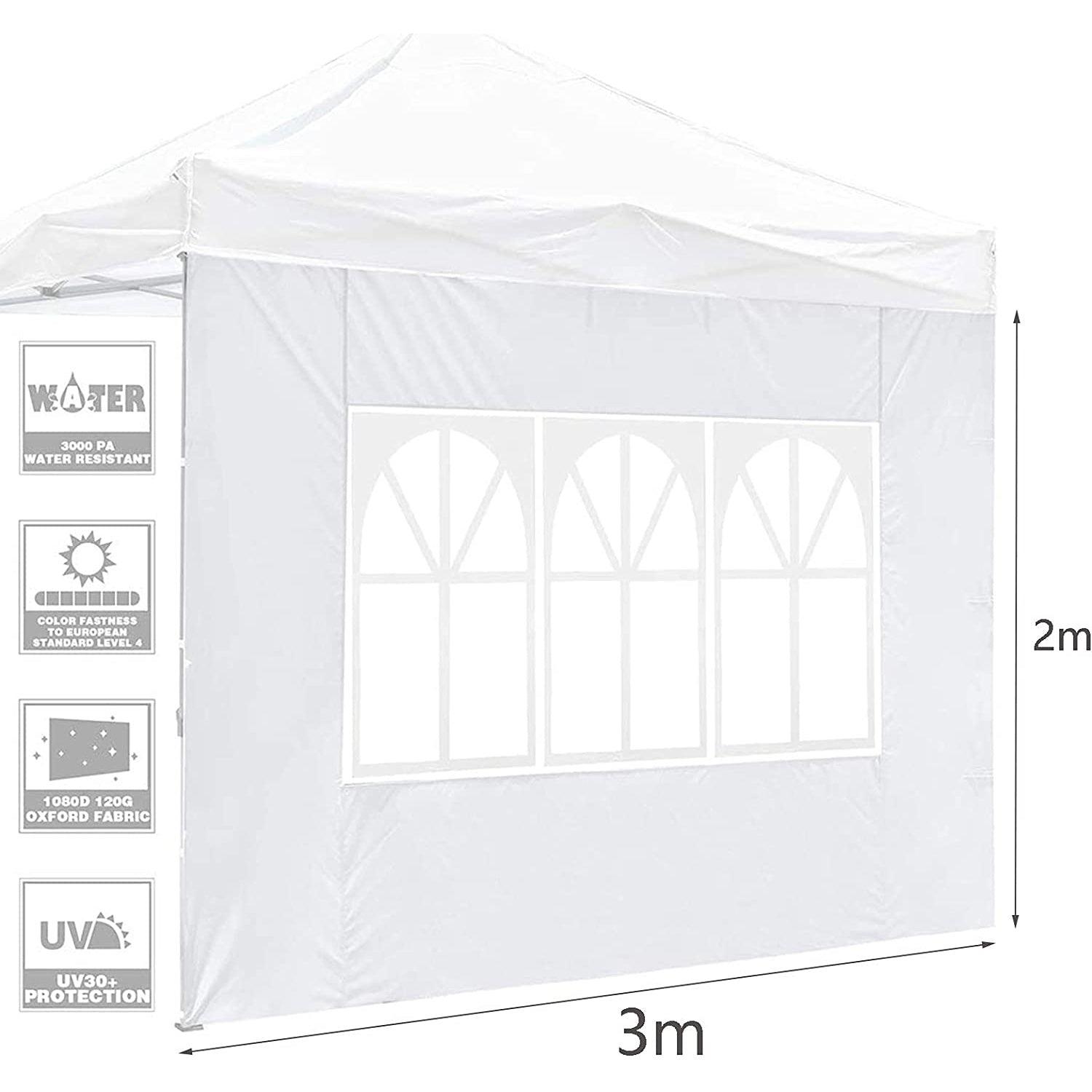 COBIZI Pop Up Canopy Sidewall Instant Canopy Wall 10'X10' with Window - COBIZI