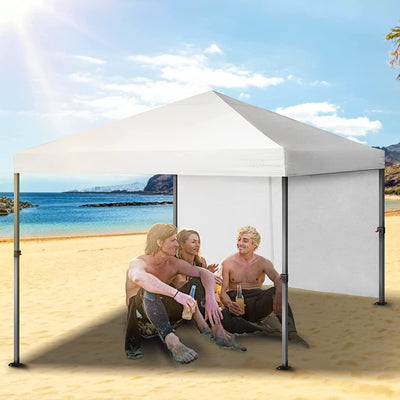 COBIZI Pop Up Canopy Sidewall Instant Canopy Wall 10'X10' with Zipper - COBIZI