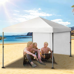 COBIZI Pop Up Canopy Sidewall Instant Canopy Wall 10'X10' with Zipper - COBIZI