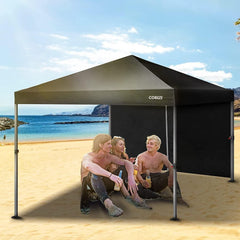 COBIZI Pop Up Canopy Sidewall Instant Canopy Wall 10'X10' with Zipper - COBIZI