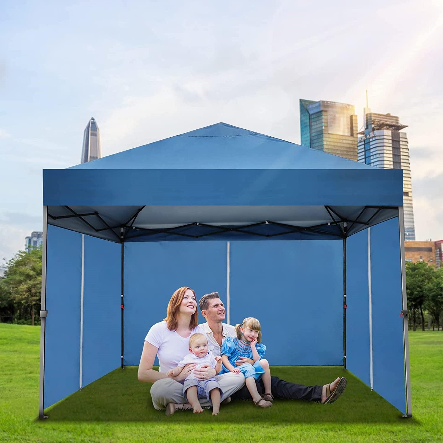 COBIZI Pop Up Canopy Sidewall Instant Canopy Wall 10'X10' with Zipper - COBIZI