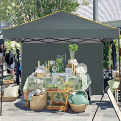 COBIZI 10'x10' Pop Up Canopy Tent with 4 Removable Sidewalls,Waterproof Commercial Instant Gazebo Outdoor Tents for Party/Exhibition/Picnic with Carry Bag