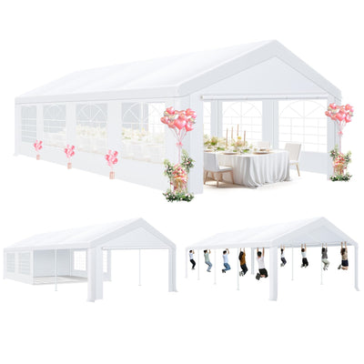COBIZI 10¡®x30¡¯ Party Tent Heavy Duty, Wedding Tent, Event Tent for Parties, Carpas para Fiestas with 6 Removable Sidewalls