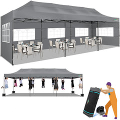 COBIZI 10'x30' Canopy Heavy Duty Pop Up Canopy Tent Outdoor Gazebo Shelter Large Tent for Party Camping