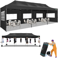 COBIZI 10'x30' Canopy Heavy Duty Pop Up Canopy Tent Outdoor Gazebo Shelter Large Tent for Party Camping