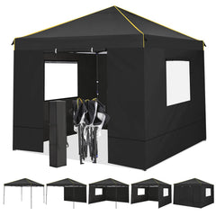 COBIZI Pop Up Canopy Shade Wasserdichtes Zelt 10'x10' mit Seitenwänden
