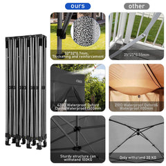 COBIZI 10'x30' Canopy Heavy Duty Pop Up Canopy Tent Outdoor Gazebo Shelter Large Tent for Party Camping