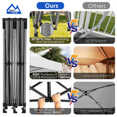 COBIZI 10'x20' Canopy EZ Pop Up Canopy Anti-UV Waterproof Outdoor Tent