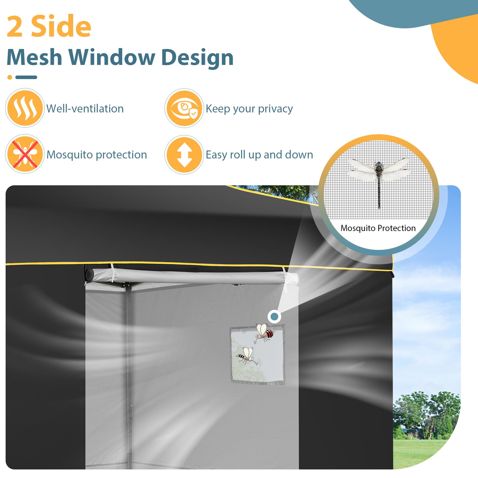 COBIZI 10'x10' Heavy Duty Pop Up  Canopy, Waterproof & UPF 50+, HZC36
