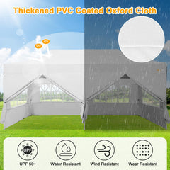 HOTEEL Tents for Parties, 10x20 Pop Up Canopy Tent Heavy Duty with 6 Sidewalls, Commercial Outdoor Canopy Tents for Event Wedding