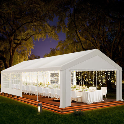 COBIZI 10¡®x30¡¯ Party Tent Heavy Duty, Wedding Tent, Event Tent for Parties, Carpas para Fiestas with 6 Removable Sidewalls