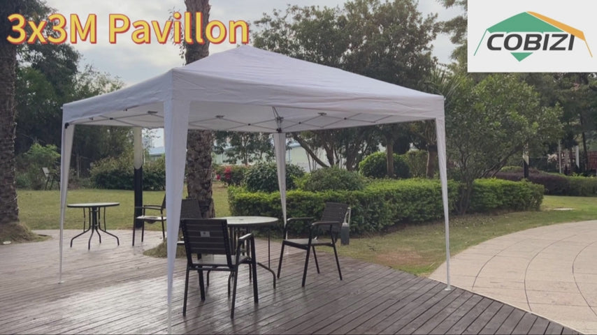 COBIZI Pop Up Canopy Gazebo Outdoor Shade Tent 10'X10' With 4 Sand Bag SPC265