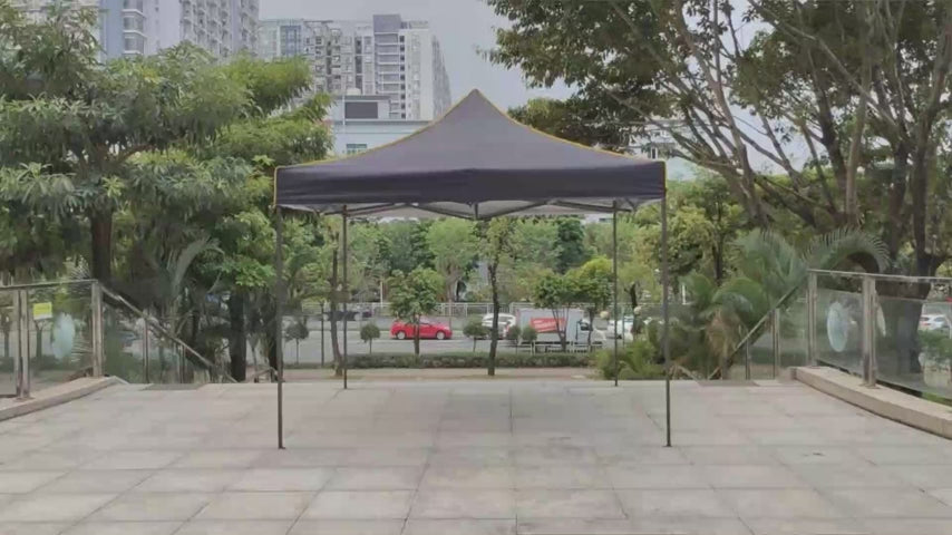 COBIZI 10'x10' Pop Up Outdoor Canopy with 4 Removable Sidewall and Mesh Windows HZC48