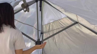 COBIZI 10'x20' Pop up Canopy Tent Easy up Canopy with Air Vent,Reflective Strip,4 Sandbags SPC000120