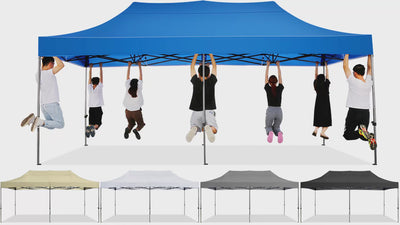 COBIZI 10'x20' Easy Pop Up Heavy Duty Canopy, Anti-UV & Waterproof SPC27