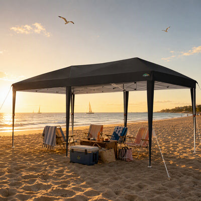 COBIZI 10'x20' Pop Up Canopy with 6 Sidewalls, Instant Set Up, SPC18