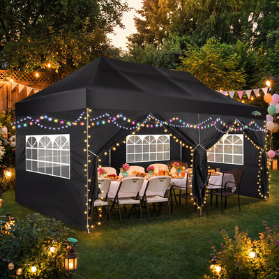 COBIZI 10'x20' Easy Pop Up Heavy Duty Canopy, Anti-UV & Waterproof SPC27