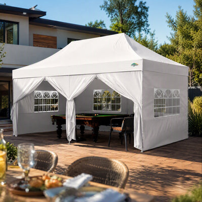 COBIZI 10'x20' Easy Pop Up Heavy Duty Canopy, Anti-UV & Waterproof SPC27