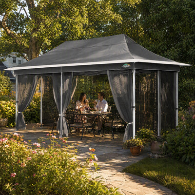 COBIZI 12'x20' Pop Up Gazebo Easy Setup with Mosquito Netting SPC251