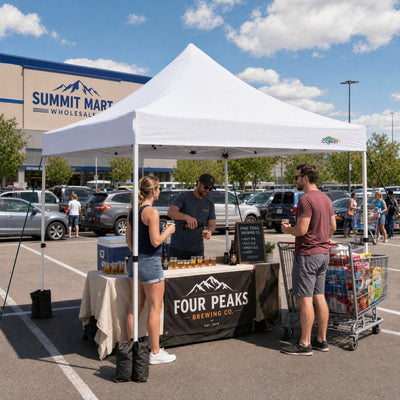 COBIZI 10'X10' Pop Up Canopy With 4 Sidewalls & Carry Bag SPC135
