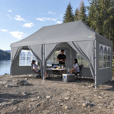 COBIZI 10'x20' Pop Up Waterproof Party Tent Canopy with 6 Removable Sidewalls AMA5924