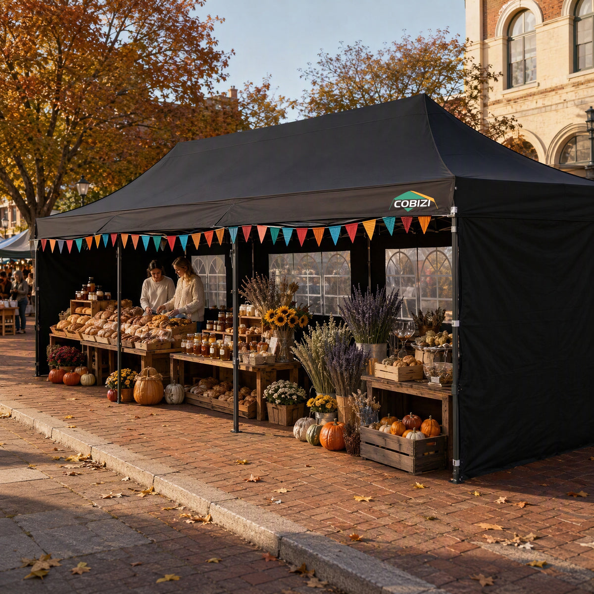 COBIZI 10'x30' Heavy Duty Pop up Canopy Tent with Extended Awning SPC119