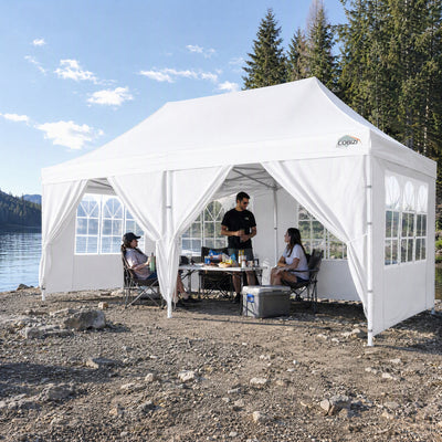 COBIZI 10'x20' Pop Up Waterproof Party Tent Canopy with 6 Removable Sidewalls AMA5924